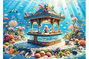 BESDRETOR Puzzles 1000 Pieces for Adults jigsaw puzzles for adults 1000 Piece Puzzle Educational Games - Colorful Fantasy Seabed-Home Decoration Puzzle