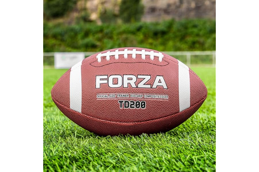 FORZA TD200 Practice American Football | Ultimate High Grip Ball | Packs of 1, 3, 40 or 45