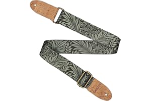 ‎CASCHA CASCHA Ukulele Gurt, vegan - Olive Jungle - Verstellbarer und komfortabler Ukulelengurt aus umweltfreundlichen Materialien, langlebig und stylisch, passt zu allen Ukulelen, ideal für alle Spieler