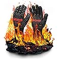 SPGOOD Gants De Barbecue,Gant Cuisine Pour Barbecue Four Anti-Chaleur