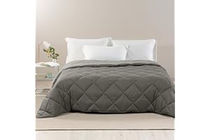 Caleffi - Piumone Matrimoniale Invernale 260x265 cm - Trapunta Matrimoniale Invernale per Inverno e Mezza Stagione - Copriletto in Microfibra Caldo e Morbido - Piumino Autunnale Made in Italy