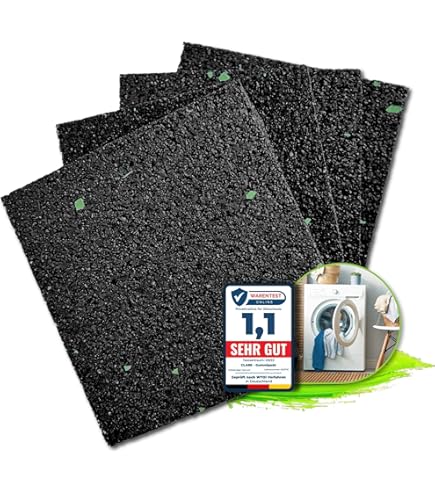 KIT 4 PIEDINI BASSI IN GOMMA ANTIVIBRANTI PER LAVATRICE E ASCIUGATRICE EX 90297 - Foto 6