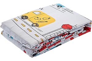 Catherine Lansfield Transport 135x200cm Duvet Cover and 1 80x80cm Pillowcase Bright