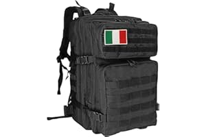 Oreunik Zaino Militare Tattico 45L, Impermeabile Zaino Grande Zaino Viaggio Molle Zaino di Assalto Zaino Scuola Uomo Donna per All'aperto Trekking, Pesca, Palestra,Campeggio, Montagna