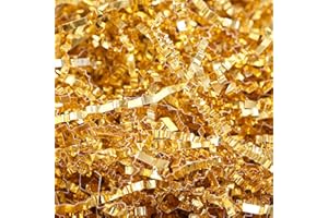 PKGMAGIC 226g Papier Déchiqueté à Coupe Froissée, Papier Déchiqueté Or pour Paniers-cadeaux, Filtre à Panier, Papier Déchiqueté à Coupe Froissée, Papier Froissé