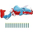 Nerf DinoSquad Tricera-blast Blaster for Kids | Break-Open 3-Dart Loading | 12 Official Elite Foam Darts & Storage | Triceratops Dinosaur Toy for 8+ Year Old Boys and Girls | Gift Idea