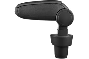 LP Trade Bracciolo centrale per Mii | Accessorio per console di stoccaggio e poggiapolsi con vano organizer | Pezzo di ricambio per interni dell'auto | Tessuto nero