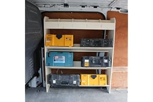 VANIFY Mercedes Vito LWB OS Angled Front Lightweight Plywood Van Shelving – Racking Storage System – Tool Rack