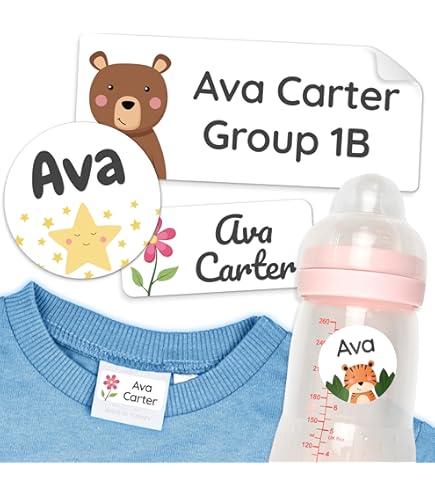 Etichette Termoadesive Per Vestiti - Personalizzabili Con Nome - Confezione Da 100 Pezzi - Bianche - Foto 3