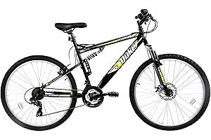 Dallingridge Duke DS Full Suspension Mountain Bike, 26" Wheel - Black/Yellow