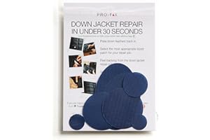 DJR PRO-FIX Ripstop Repair Patch Kit – Waterproof, Tear-Resistant, Pre-Cut Self-Adhesive Patches for Tents, Jackets, Sleeping Bags, Awnings, Backpacks, Beach Gear, Camping & Festivals - Dark Blue