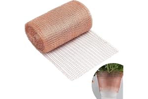 TSKDKIT Red de Cobre Malla de Cobre para atrapar Caracoles y roedores, Red de Metal Malla Control de Insectos para Bloquear Huecos, 6 m x 12,5 cm
