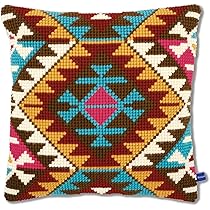 Ricamo Punto Croce VERVACO Kit Cuscino Punto Croce Coppia Cavalli Set Ricamo Principianti Cuscini Gobelin Decorativi Ca. 40 X 40 Cm Accessori Per Lavoretti Creativi DIY Casa Decor Hobby Adulti Cross Stitch