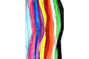 A2BSALES 10,20,50 Extra Long Large Fluffy Chunky Craft Pipe Cleaners Stems -50cm x 15mm - Pack Size: 10
