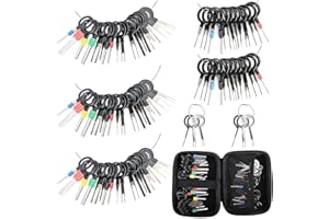 KIKERIKE Terminal Removal Tool Kit 82 Pcs Depinning Tool Electrical Connector Pin Removal Extractor Kit Terminal Release Tool Set for Automotive Car