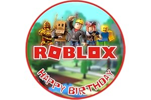 SWEET-DECOR.DE Tortenaufleger ROB_LOX FAN Motiv Essbare Tortendeko Tortenbild Kuchendekoration Fondant Rund Ø20CM