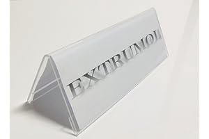 EXTRUMOL Portanombre/Porta precios Metacrilato ambas caras (300mmx100mm)