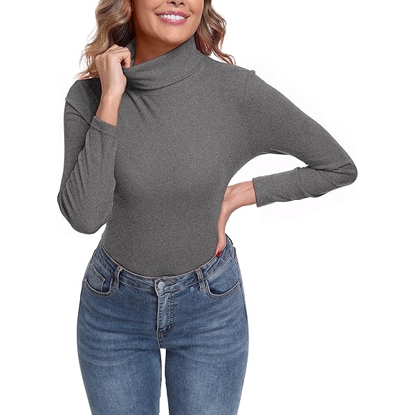 IWOLLENCE Thermo-shirt met lange mouwen voor dames, coltrui