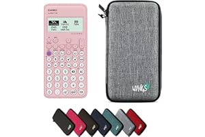 Casio FX-83GTCW Pink including a WYNGS protective case in Light grey - Basic Set