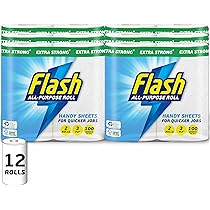 Flash Extra Large Kitchen Rolls - 12 Rolls, 3-Ply Strength, 100 Sheets - View #9