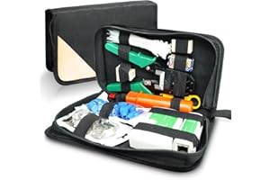 ELEUTH Comprobador de Cable de Red RJ45 Network Tool Tester Kits Red Profesional Mantenimiento de la Computadora LAN Tester 9 en 1 Herramientas Red de Reparación