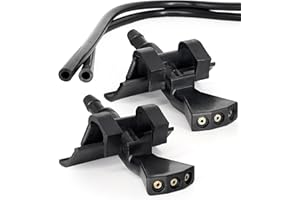 Windshield Washer Nozzles Kit Replacement for Mitsubishi Outlander 2013-2021; Wiper Washer Spray Jet kit by Click&Fit Accessories