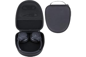 RIYADAone Hartschalen Schutzhülle Tasche Geeignet für Soundcore by Anker Q20i/Q20+/Q30/Q35/Q45/Q20 Over Ear Kopfhörer (Schwarz)