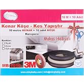 Miny Baby Kau&ccedil;uk 10 Metre Kenar Ve 10 Adet K&ouml;şe Koruyucu + Makas Hediyeli, Kahverengi
