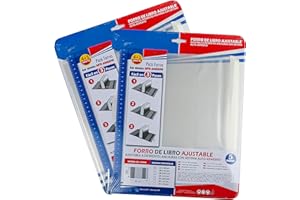 10 Couvertures livres 22x40cm autocollant et réglable, transparent, Lot de 10 pièces Couvre-livres facile et confortable pour couvrir le livre