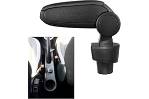 LP Trade Accoudoir Central pour Twingo 3 III | Accessoire Console de Rangement et Repose-bras avec Compartiment Organiseur | Pièce Détachée d'Intérieur de Voiture | Tissu Noir