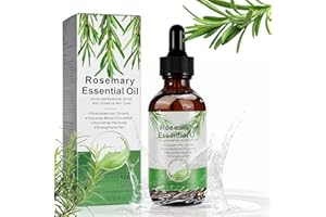 HOGDSEIRRS Olio di Rosmarino per Capelli Crescita per Caduta Capelli Uomo e Donna, Rosemary Oil for Hair Growth, Olio Essenziale di Rosmarino per Cura Della Pelle, Natura Pura, 60ML