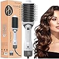 HOMEBASIC Professional 1200W Hair Straightener Volumizer Brush-Comb/Blow Dryer/Curler| 360° Airflow, 1 Cool & 3 Heat Settings| One Step Styler for Shiny Smooth Frizz Free Hair| Gift For Women Girls