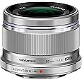 Olympus M.Zuiko Digital Obiettivo 25mm 1:1.8, Micro Quattro Terzi, per Fotocamere OM-D e PEN, Argento