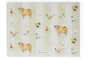 Cooksmart British Designed Glass Worktop Saver | Glass Worktop Savers for Kitchen with Lovely Designs | Kitchen Worktop Protector for All Type of Kitchens - Buttercup Farm