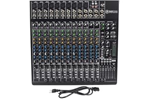 Mackie 1642-vlz4 Mélangeur DJ – Mixer pour DJ (-82 DB, 10 – 100 Hz, 22 Ω, 22 Ω, 50 W, 42,5 cm)