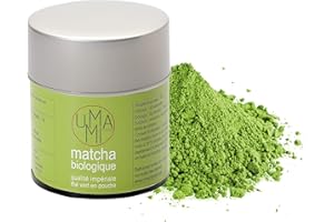 Umami Paris - Poudre de thé vert Matcha Bio Japonais 100% - Qualité Impériale 30g - Uji, Japon - Cérémonie du thé traditionnelle