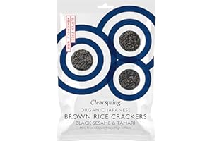 Clearspring Og Brown rice crackers - black 40 g (order 12 for trade outer)