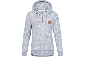 REPUBLIX Damen Sweatjacke Hoodie Sweatshirt Pullover Zipper Jacke RD-020