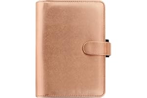 Filofax Personal Saffiano Metallic Personal Organiser - Rose Gold