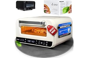 ‎GIU Elektrischer Pizzaofen – Starker Elektro-Ofen für neapolitanische Pizza | Backofen, Pizzaofen, elektrisch, Electric Oven | Über 400 Grad FusionHeat-Tech | Genieße Steinofen-Geschmack Zuhause | GIU