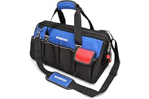 WORKPRO Sac à Outil avec Multi Poches et Grande Capacité Sac Porte-outils 45 cm