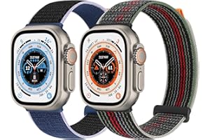 RUNOSTRICH Pasek Trail Loop do Apple Watch (49 mm, 45 mm, 44 mm, 42 mm, 41 mm, 40 mm, 38 mm), dla kobiet i mężczyzn, regulowany, sportowy, nylonowy, zamienny pasek do iWatch Ultra serii 8/7/6/SE/5/4/3/2/1