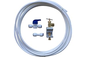 FINEST-FILTERS Kit idraulico di collegamento per filtro dell'acqua per frigorifero e congelatore americano, con tubo incluso
