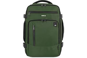 ECOHUB Zaino Ryanair 40x20x25 Bagaglio a Mano 40x20x25 Ryanair Zaino da Viaggio Valigia Bagaglio a Mano Borsa da Viaggio Borsa tote ecologica in PET riciclato da 20 litri,Brevettato(Verde)