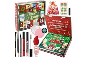 DE'LANCI Calendario dell'avvento del trucco 2024 Scatola di bellezza natalizia per ragazza, Verde