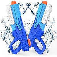 Kiztoys Pistola ad Acqua, 2 Pack Giocattoli 600ML, con Alta Capacità super liquidator, per Bambini e Adulti, per Feste All'ap