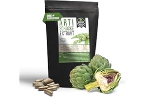 ‎FOODFROG Artischocken EXTRAKT | 5% Cynarin | 120 KAPSELN 400mg | ohne Zusatzstoffe und laborgeprüft | artichoke extract capsules | hochdosiert 100% vegan & in Deutschland hergestellt. (Kapseln 120)