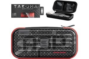 Target Darts Nathan Aspinall Ghost Series Takoma Wallet, Regular – Darts Case, Black/White Storage Cases, “The Asp” Zipper Dart Holder, Professional Accessories – Holds 3 Fully Assembled Darts