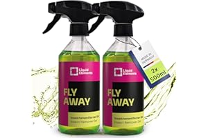 ‎LIQUID ELEMENTS Liquid Elements – Insektenentferner Auto "Fly Away" 2x500ml Gel Sprayflasche – Insektenreiniger hochwirksame, leicht basisch Formel – Löst hartnäckige Insektenverschmutzungen von Lack & Autoscheibe