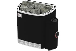 SAWO SCANDIA 6 kW Elektrische Saunaofen mit Flock-Beschichtung Thermo-Safe Aussenmantel mit integrierte Steuerung (NB-Modell)